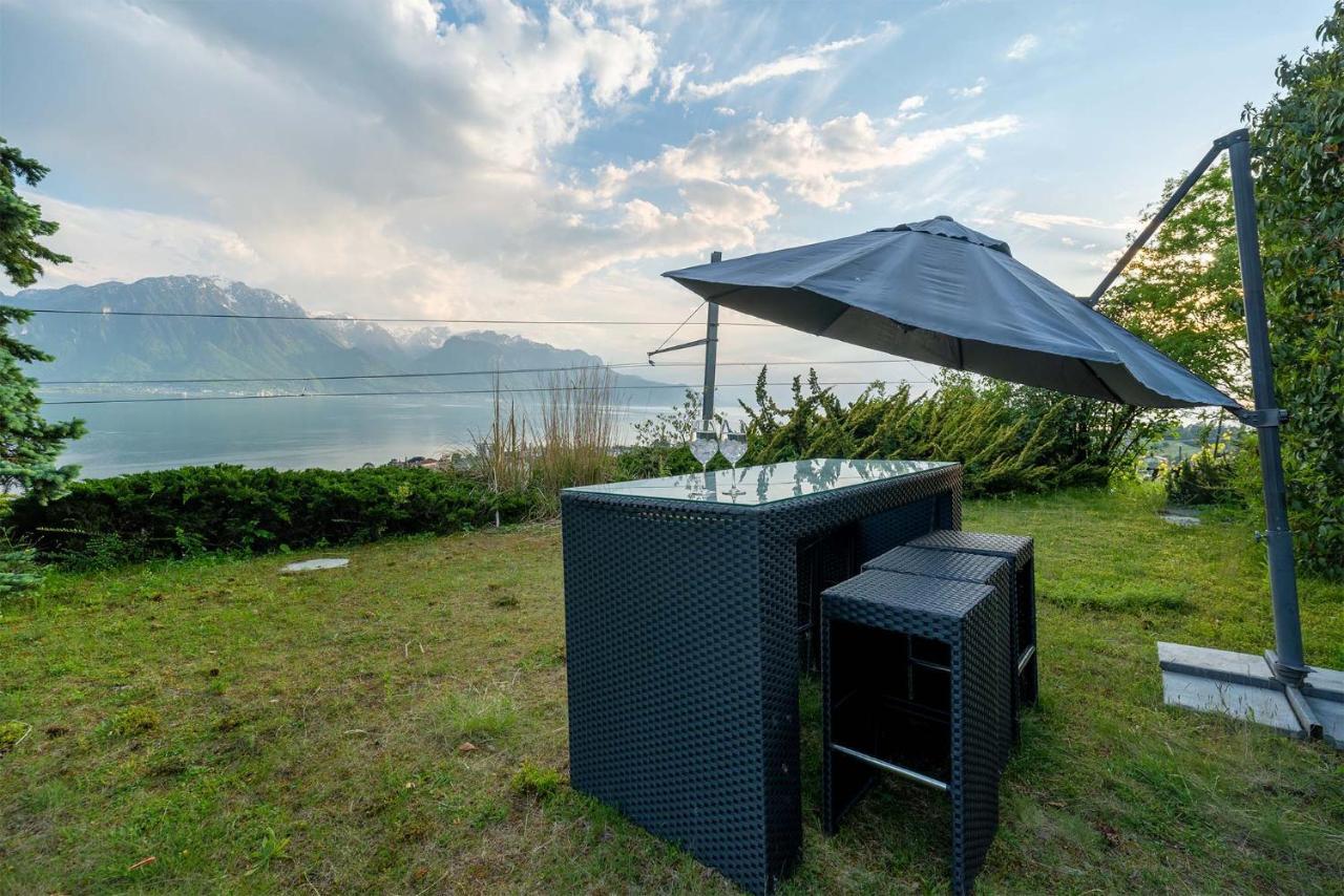 Ground Floor Rooms With Stunning Lake View & Garden Access Montreux Luaran gambar